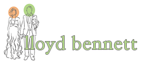 image of couple in wedding attire with the name Lloyd Bennett overlayed.